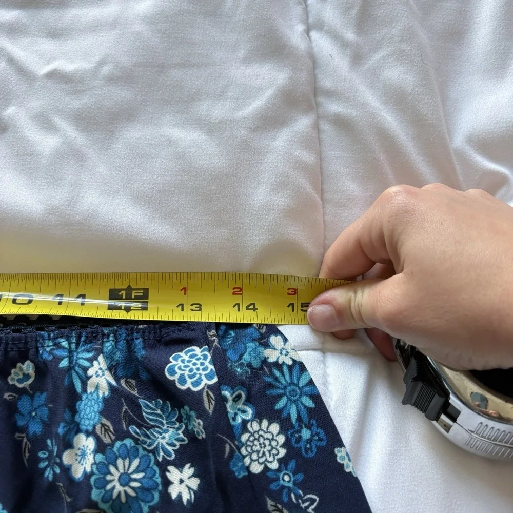 Vintage 90s Skirt Womens Blue Floral Feminine Dainty Fairy Cottagecore Fairy Y2K
